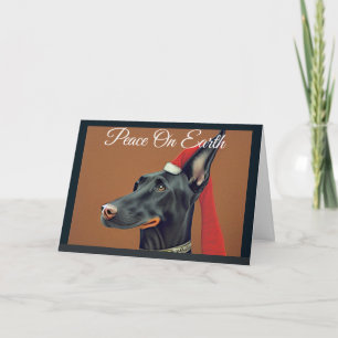 Doberman Pinscher-julkort, Helgdag Card Helgkort
