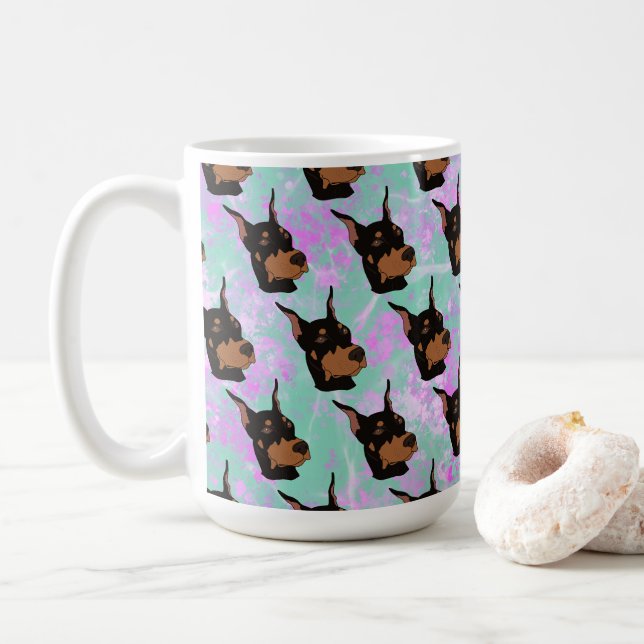 Doberman Pinscher Kaffemugg (Med munk)