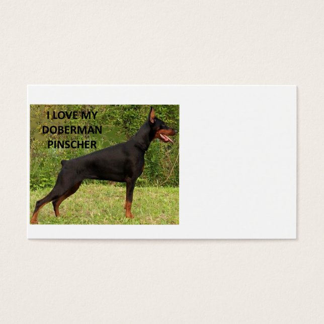 doberman pinscher kärlek w pic.png visitkort (Framsidan)