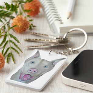 Doberman pinscher Keychain Fob