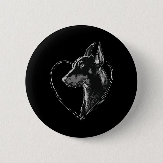 Doberman Pinscher Knapp (Framsida)
