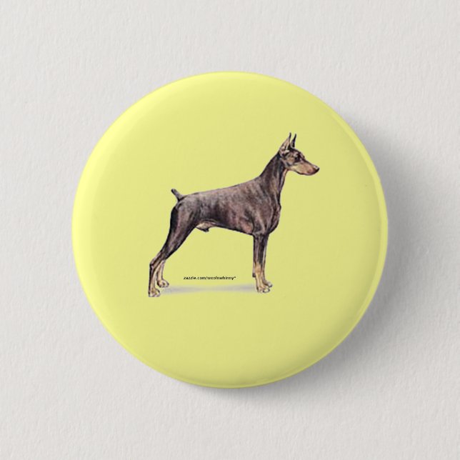 Doberman Pinscher Knapp (Framsida)