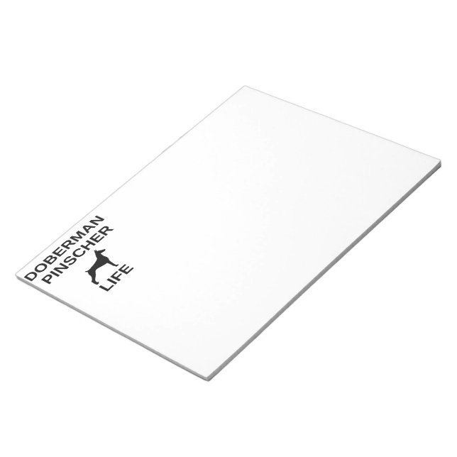 doberman pinscher life anteckningsblock (Vinklad)