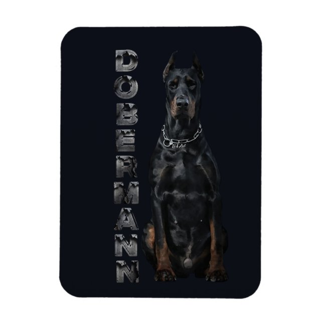 Doberman Pinscher Magnet (Vertikal)