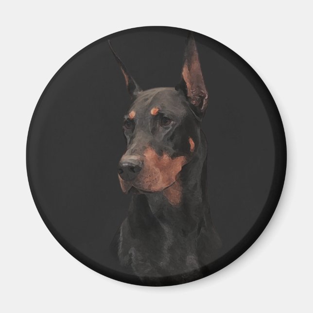 Doberman Pinscher Magnet (Framsidan)