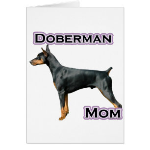 Doberman Pinscher Mamma 4 Hälsningskort