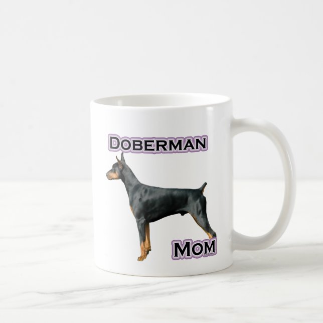 Doberman Pinscher Mamma 4 Kaffemugg (Höger)