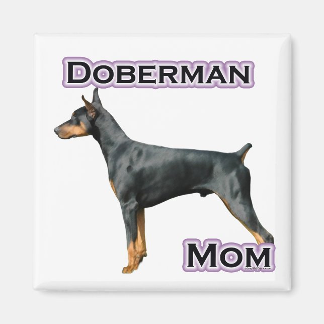 Doberman Pinscher Mamma 4 - Magnet (Framsidan)