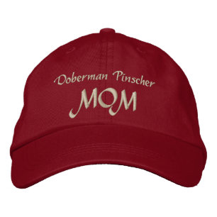 Doberman Pinscher MAMMA Gifts Broderad Keps