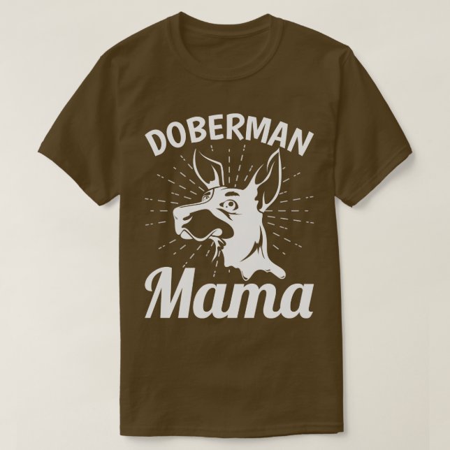 Doberman Pinscher Mamma Hundägare Pet Doberman T Shirt (Design framsida)