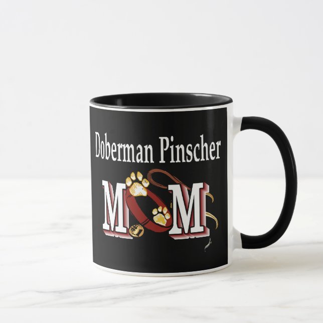 Doberman Pinscher Mamma Mugg (Höger)