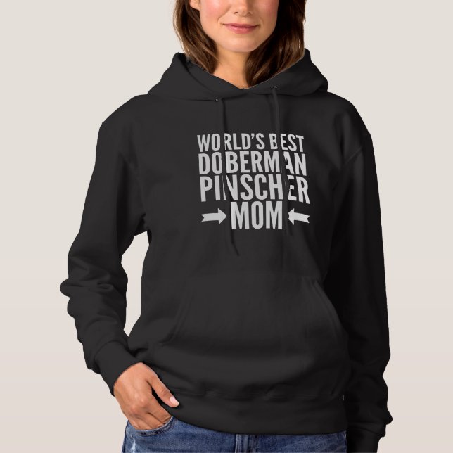 Doberman Pinscher Mamma Passande Scoop 472 T Shirt (Framsida)