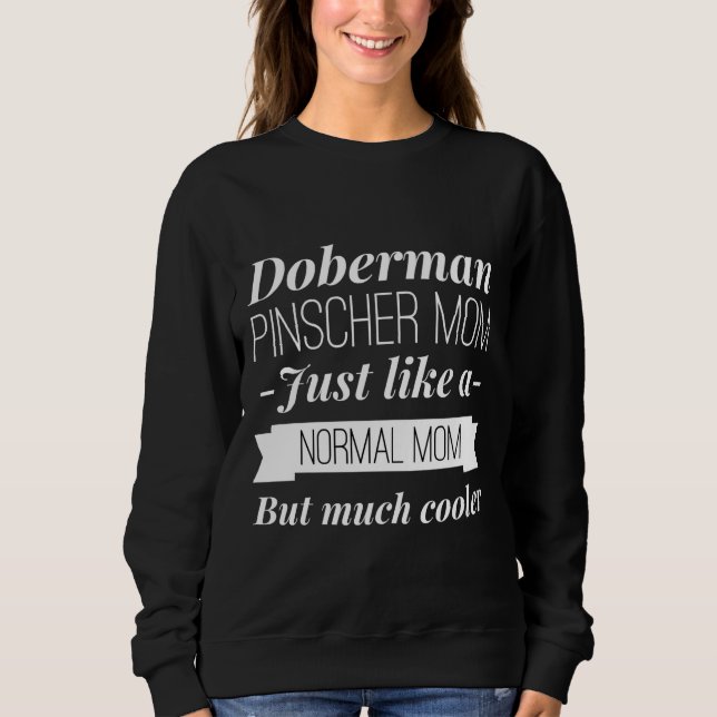 Doberman Pinscher Mamma Passande Scoop 489 T Shirt (Framsida)