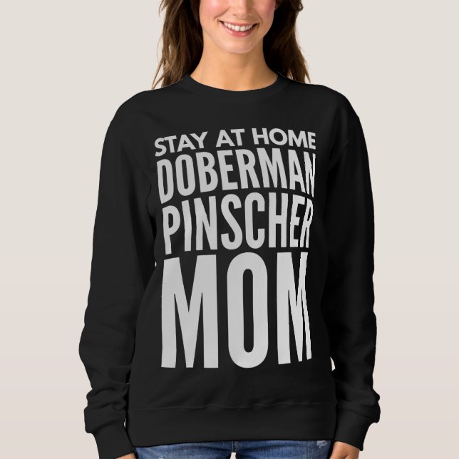 Doberman Pinscher Mamma Passande Scoop T Shirt (Framsida)