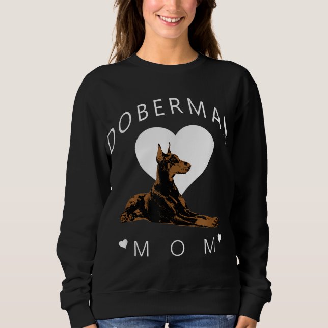 Doberman Pinscher Mamma Womens T Shirt (Framsida)
