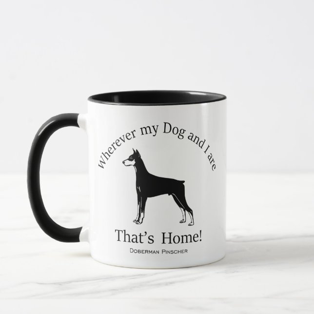 Doberman Pinscher Mugg (Vänster)