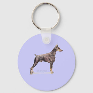 Doberman Pinscher Nyckelring