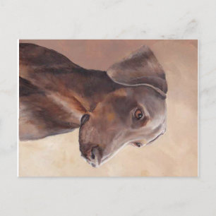 Doberman Pinscher Original Hund Art-vykort Vykort