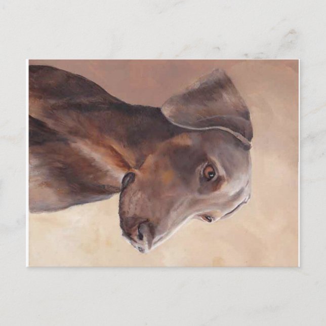 Doberman Pinscher Original Hund Art-vykort Vykort (Framsida)