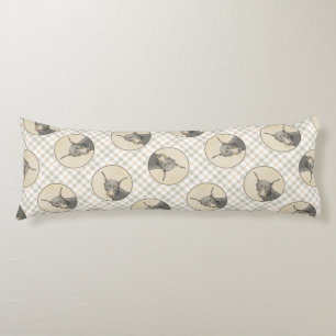 Doberman Pinscher Painting Dobie Cropping Hund Art Kroppskudde