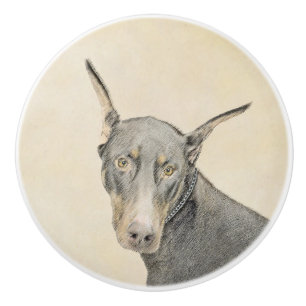 Doberman Pinscher Painting - Original Hund Art Knopp