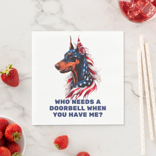 Doberman Pinscher Pappersservett (Insitu)