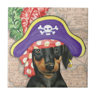 Doberman Pinscher Pirat Kakelplatta