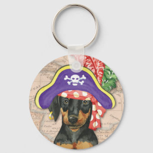Doberman Pinscher Pirat Nyckelring