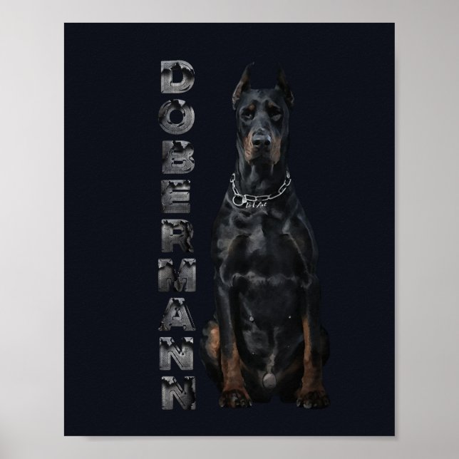 Doberman Pinscher Poster (Framsidan)