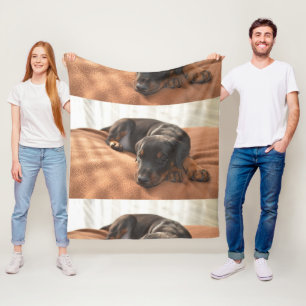 doberman-pinscher-puppy fleecefilt