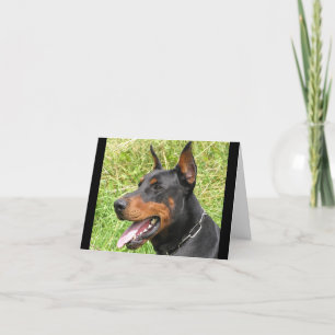 Doberman Pinscher Puppy Hund Blanka anteckningskor Kort