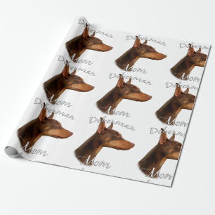 Doberman Pinscher (röd) Mamma 2 Presentpapper