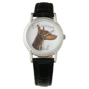 Doberman Pinscher (röd) Pappa 2 Armbandsur