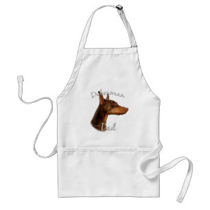 Doberman Pinscher (röd) Pappa 2 Förkläde