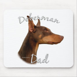 Doberman Pinscher (röd) Pappa 2 Musmatta