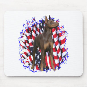 Doberman Pinscher (röd) Patriot Musmatta