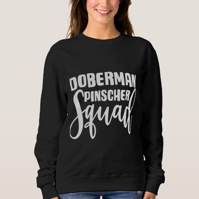 Doberman Pinscher Squad T Shirt (Framsida)