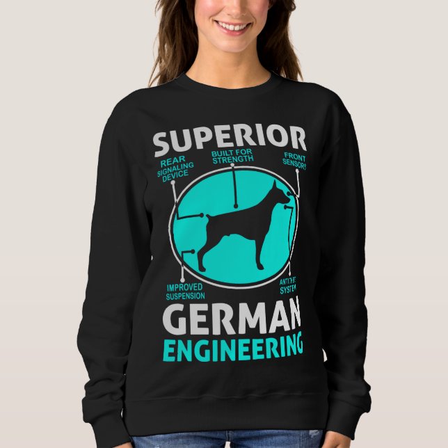 Doberman Pinscher Superior German Engineering 30 T Shirt (Framsida)