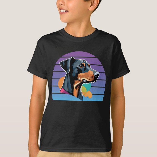 Doberman Pinscher T Shirt (Framsida)