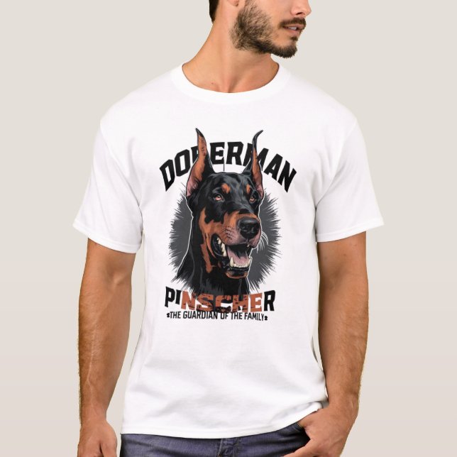 Doberman Pinscher T Shirt (Framsida)