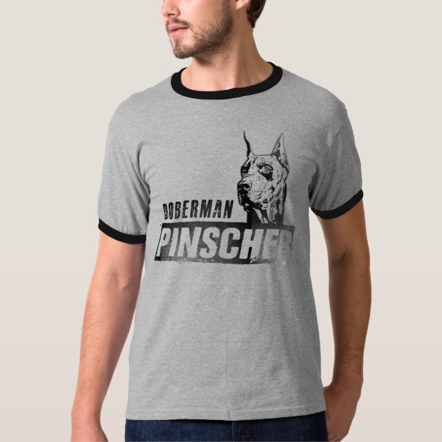 Doberman Pinscher T-Shirt (Framsida)