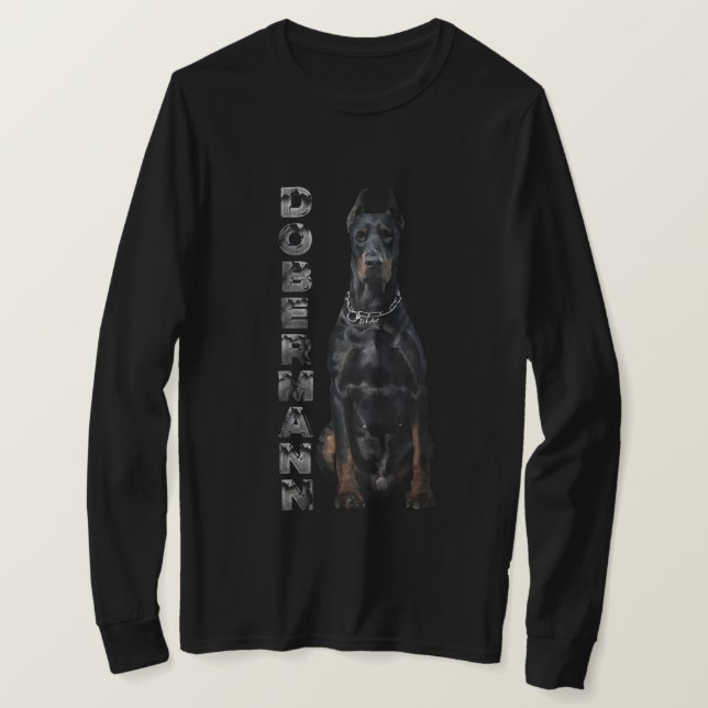 Doberman Pinscher T Shirt (Design framsida)