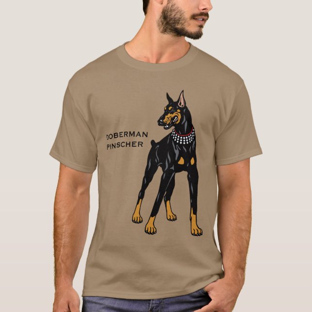 doberman pinscher t-shirt (Framsida)