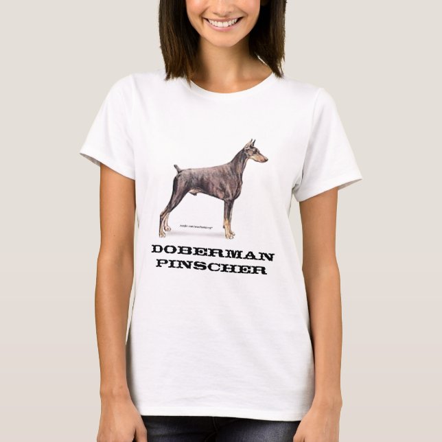 Doberman Pinscher T Shirt (Framsida)