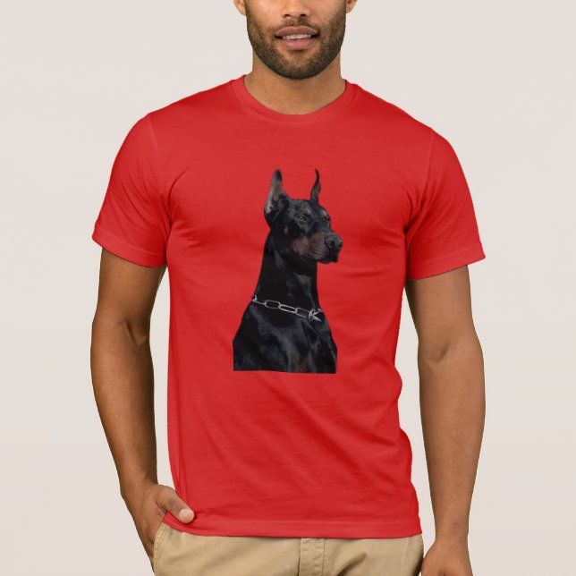 Doberman Pinscher T Shirt (Framsida)