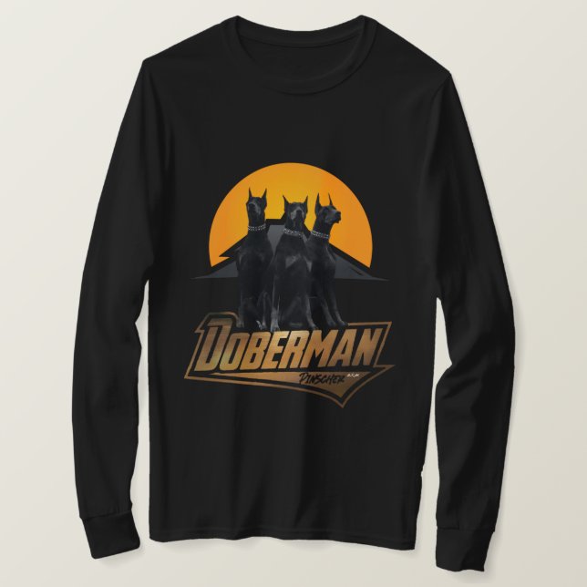 Doberman Pinscher T Shirt (Design framsida)