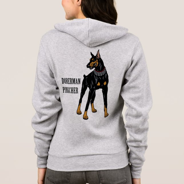 doberman pinscher t-shirt (Baksida)