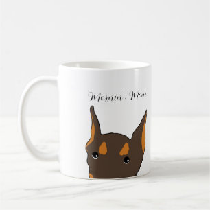 Doberman Pinscher Tecknad Mugg