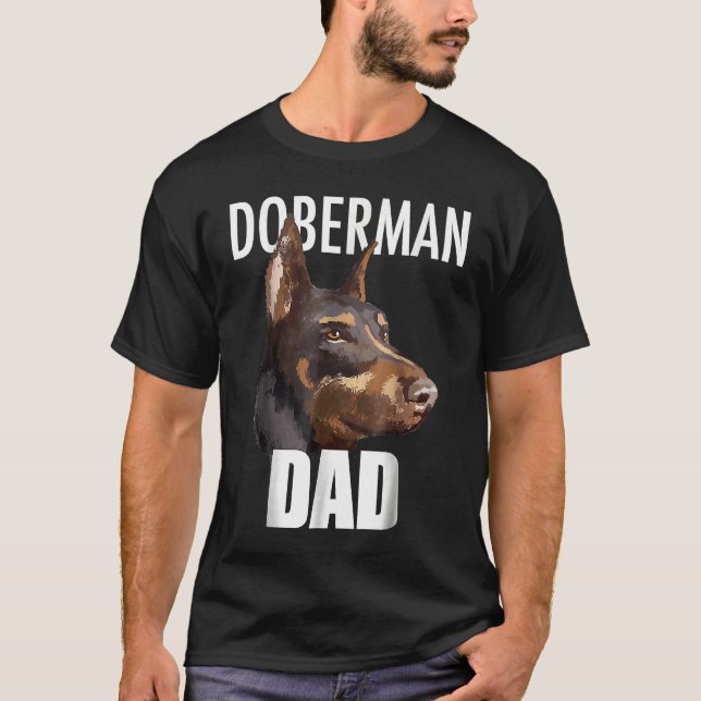 Doberman Pinscher Tee Best Doberman Dad Ever  Dog (Framsida)