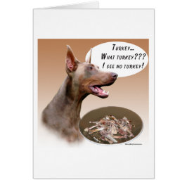 Doberman Pinscher Turkey Hälsningskort